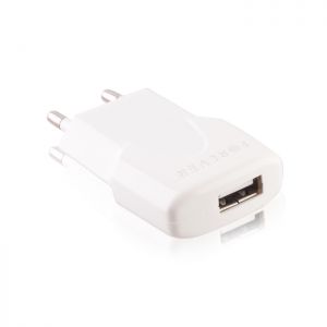 Ładowarka sieciowa Forever USB 1 A z kablem do iPhone 5 biała
