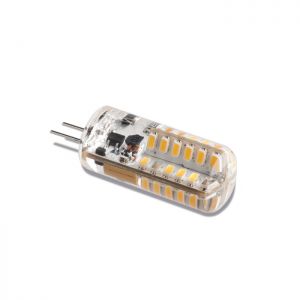 Żarówka LED G4 48 LED SMD 3014 1,9 W 12 V biała zimna silikon