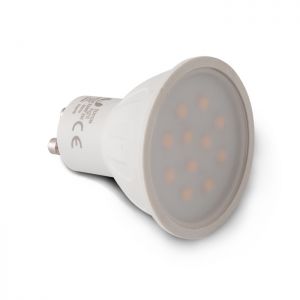 Żarówka LED GU10 11 LED SMD 2835  2W 230 V biała ciepła