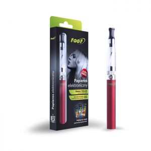 E-papieros FOOF pojedynczy 1100 mAh czerwony