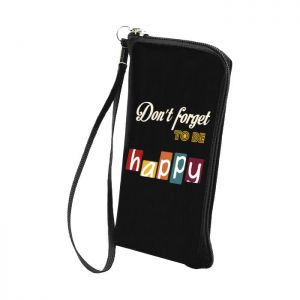 Pokrowiec Flexi Zip XL (Galaxy S II) Don\'t Forget To Be Happy czarny