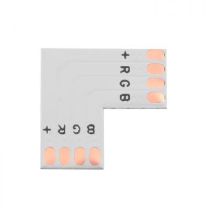Złącze do taśm LED RGB 4 PIN typu L