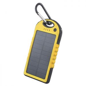 Bateria uniwersalna zewnętrzna solarna Forever PB-016 5000 mAh żółta