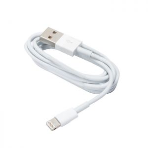 Kabel USB do iPhone 5/5c/5s biały woreczek