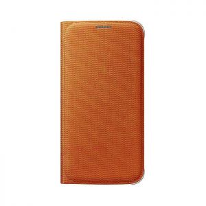 Samsung etui Flip Wallet Galaxy S6 Edge pomarańczowe
