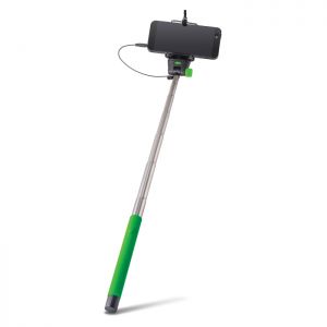 Monopod z kablem audio Forever MP-400 zielony