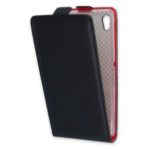 Pokrowiec Sligo Duo do Sony Xperia M4 Aqua czarno-czerwony