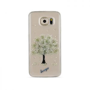 Nakładka Beeyo Blossom do Samsung Galaxy S6 G920 ecru