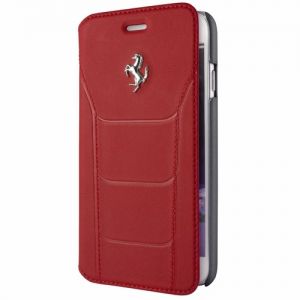 Etui Ferrari book do iPhone 6/6S FESEFLBKP6RE czerwone
