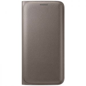 Samsung etui Flip Wallet (PU) S6 edge złote