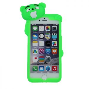 Nakładka Animal 3D Mr Bear do iPhone 5/5s/5se zielona