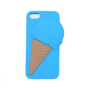 Nakładka Silicon3D Ice cream do iPhone 5/5s/5se niebieska