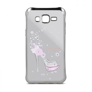 Nakładka Beeyo Girly case do Samsunga S5 G900 srebrna