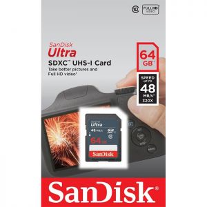 SANDISK microSDXC ULTRA 64GB cl. 10 UHS I 48MB/s