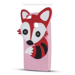 Nakładka Animal 3D Fox do HTC 530 różowa