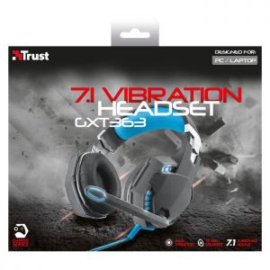 TRUST Zestaw słuchawkowy GXT 363 7.1Bass Vibration dla graczy