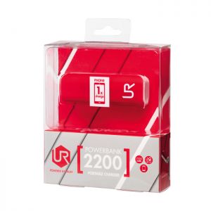 TRUST Powerbank przenośny 2200 czerwony