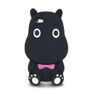 Nakładka Animal 3D Hippo do iPhone 6/6s czarna