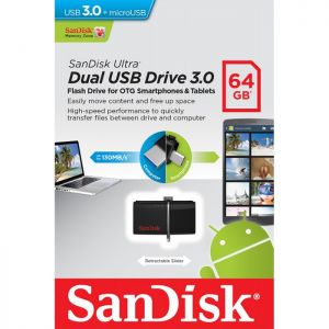SANDISK PENDRIVE ULTRA DUAL USB 3.0 64GB 150MB/s