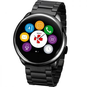 MYKRONOZ Smartwatch ZeRound Premium metalowa opaska czarny