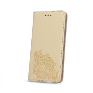 Pokrowiec Smart Stamp Floral Lace do Huawei Honor 7 Lite złoty