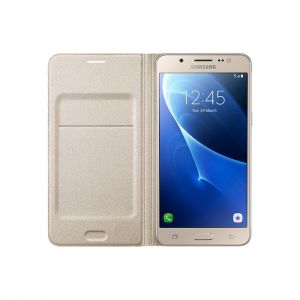 Samsung etui Flip Wallet J5 (2016) WJ510PFEGWW Gold
