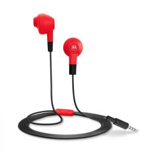 MOTOROLA słuchawki Earbuds żywy czerwony